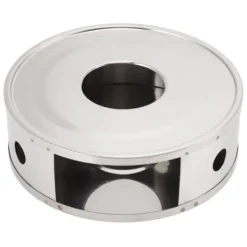 Tekanna varmare i rostfritt stål med cirkulär ventilationsdesign