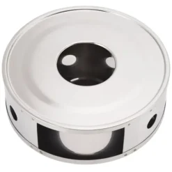 Tekanna varmare i rostfritt stål med cirkulär ventilationsdesign