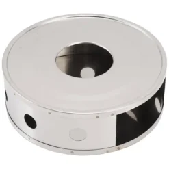 Tekanna varmare i rostfritt stål med cirkulär ventilationsdesign