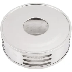 Tekannavärmare - ihålig design i rostfritt stål med ventilationshål