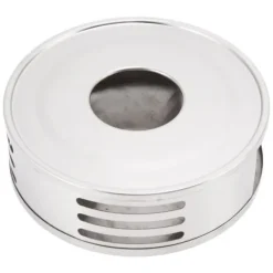 Tekannavärmare - ihålig design i rostfritt stål med ventilationshål