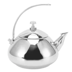 Tekokare med spishäll i rostfritt stål med avtagbar infusionsenhet - 1,5 l kapacitet, professionell design för hemköket