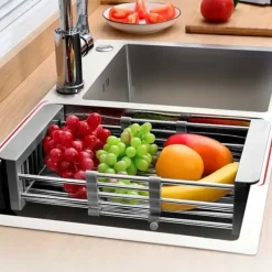 Durkslag & Silar-Teleskopisk Durkslag för Grönsaker & Disk