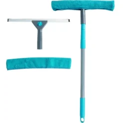 Teleskopisk fönstermopp med gummiskrapa 57-128 cm 4 st.