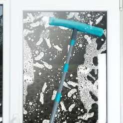 Teleskopisk fönstermopp med gummiskrapa 57-128 cm 4 st.