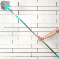 Rengöringsutrustning-Teleskopisk kvast för damm och spindelnät, triangulär, 140-327 cm