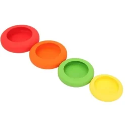 Skållock-TEMPSA 4st Silikon Fruktförvaringslock