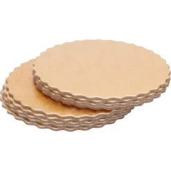 Utrustning För Tårtdekoration-Återanvändbara dubbelsidiga runda tårtbrädor för bröllop och födelsedagsfest - Set med 10 (12 tum)