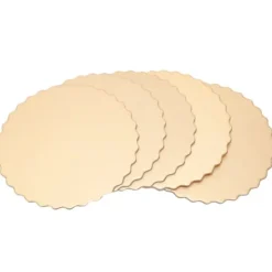 Utrustning För Tårtdekoration-Återanvändbara dubbelsidiga runda tårtbrädor för bröllop och födelsedagsfest - Set med 10 (12 tum)