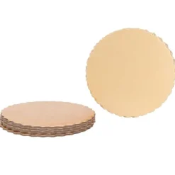 Utrustning För Tårtdekoration-Återanvändbara dubbelsidiga runda tårtbrädor för bröllop och födelsedagsfest - Set med 10 (12 tum)