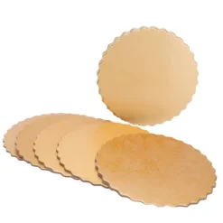 Utrustning För Tårtdekoration-Återanvändbara dubbelsidiga runda tårtbrädor för bröllop och födelsedagsfest - Set med 10 (12 tum)