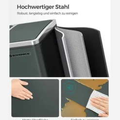 Återvinningsbehållare, 61x34x55.5 cm, Grå