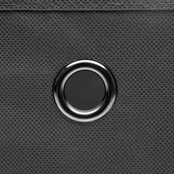 Förvaringslådor För Hemmet-The Living Store Förvaringslådor med lock 4 st grå 32x32x32 cm tyg - Förvaringslådor