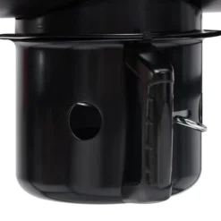 Grillar-The Living Store Grilltunna med hjul och bord svart stål 115x85x95 cm - Utomhusgrillar