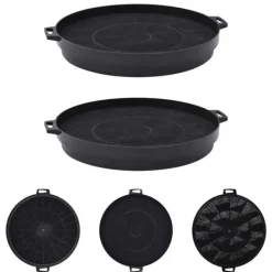 The Living Store Kolfilter 2 st 210 mm - Spisfläkttillbehör