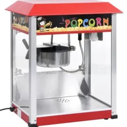The Living Store Popcornmaskin med teflonbeläggning 1400 W - Popcornmaskiner