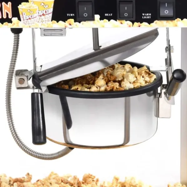 The Living Store Popcornmaskin med teflonbeläggning 1400 W - Popcornmaskiner