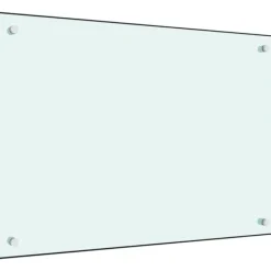 Mattor & Galler Till Diskhoar-The Living Store Stänkskydd vit 70x50 cm härdat glas - Köksverktyg & köksgeråd