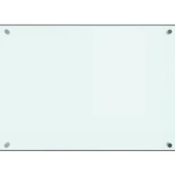 Mattor & Galler Till Diskhoar-The Living Store Stänkskydd vit 70x50 cm härdat glas - Köksverktyg & köksgeråd