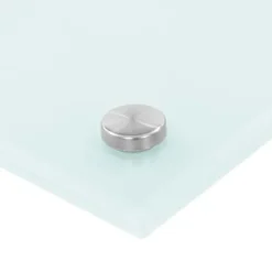 Mattor & Galler Till Diskhoar-The Living Store Stänkskydd vit 70x50 cm härdat glas - Köksverktyg & köksgeråd