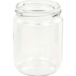 The Living Store Syltburkar i glas med vita och röda lock 96 st 230 ml - Honungsburkar