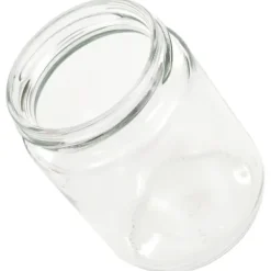 The Living Store Syltburkar i glas med vita och röda lock 96 st 230 ml - Honungsburkar