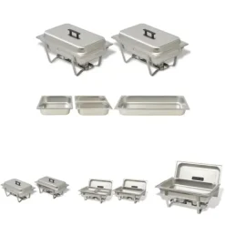 The Living Store Varmhållningskärl 2 st rostfritt stål - Varmhållningskärl