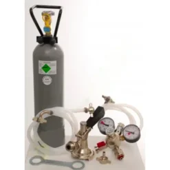 Ölkranar-Tillbehörspaket för Kontakt 2 rader med 2x typ A fatkoppling och 2 kg CO2 flaska