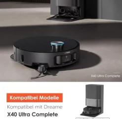 Robotdammsugare-Tillbehörssats för Dreame X40 Ultra Robotdammsugare