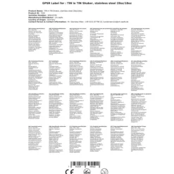 TIN on TIN Shaker rostfritt stål 28oz/18oz