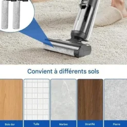 Tineco s5 - Ersättningsborstrulle och HEPA-filter för Tineco Floor One S5 / S5 Pro / S5 Extreme våt och torr dammsugare