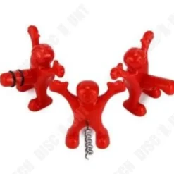 Tire-Bouchon - TD® - Glad Man - Metall + ABS - Röd - Contemporary Design