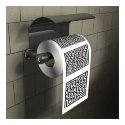 Toalettpapper-Toalettpapper i form av en labyrint, heminredningsobjekt med ovanlig design