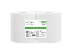 Toalettpapper-Toalettpapper Pappersnät Jumbo Maxi 2-lagers Ø27cm L247mxB9,5cmxH27cm FSC Vit, 6 rullar/påse - (6 st.)