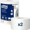 Toalettpapper Tork Premium Jumbo Mini T2 2-lagigt 170 m,2 rl/krt