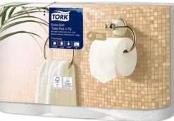 Toalettpapper Tork Premium Extra Soft 4-lagers L18.8mxW9cm FSC New Fibre Vit,7 pk x 6 rl/krt