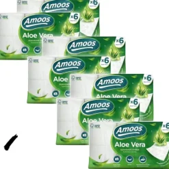 Pappersnäsdukar-Toalettpapper, Tredubbel Lagers Mjukhet, Aloe Vera Infuserat, Förnybara Resurser, Paket med 42 rullar