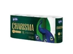 Toalettpapper-Toiletpapir Grite B9.6 cm x L18.75 m 4-lag Ecolabel med Hylse Hvid Nyfiber,7 ps x 8 rl/sæk - (56 stk.)