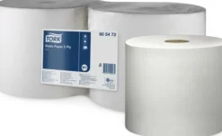 Pappershanddukar-Tork Tork - Pappersrulle för enklare uppgifter, vit - 400 m