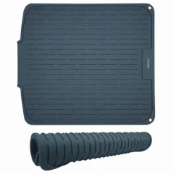 Mattor & Galler Till Diskhoar-Torkmatta i silikon 46x40cm grå KINGHOFF KH-1905