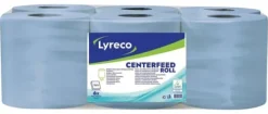 Pappershanddukar-Torkrulle LYRECO 148,5m blå 6/fp