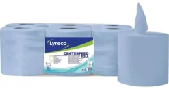 Pappershanddukar-Torkrulle LYRECO 148,5m blå 6/fp