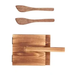 Pressar-Tortillapress i trä - fint hantverk, multifunktionellt degpressverktyg med halkfritt handtag