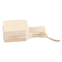 Pressar-Tostonera Plantain Masher Pine Plantain Press Smasher Återanvändbar djup plantain korgmaskin med hängande snöre