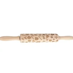 Kavlar-Trä roterande kavel för kök julgraverad present RUHHY