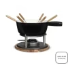 Traditionellt fondueset - LIVOO - MEN426N - 2,6L - 6 personer - Emaljerat gjutjärn - 6 gafflar - Caquelon lämplig för alla värmekällor