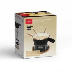 Traditionellt fondueset - LIVOO - MEN426N - 2,6L - 6 personer - Emaljerat gjutjärn - 6 gafflar - Caquelon lämplig för alla värmekällor