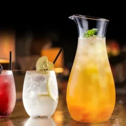 Karaffer-Transparent akryl juiceflaska - elegant dryckesbehållare för bar och hem