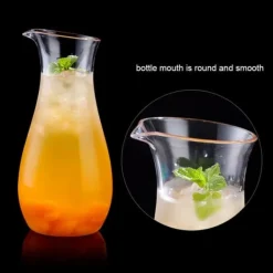 Karaffer-Transparent akryl juiceflaska - elegant dryckesbehållare för bar och hem