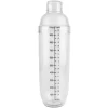 Drinkshakers & Drinkverktyg-Transparent anti-läckage cocktail shaker mixer med skalverktyg (1000 ml)